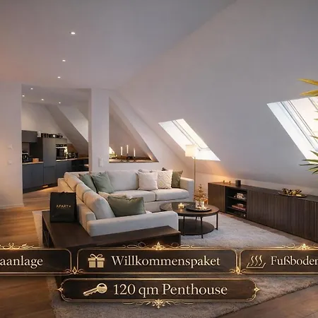 Signature Penthouse - 120 Qm - Private Terrace And Sky View Lipsko
