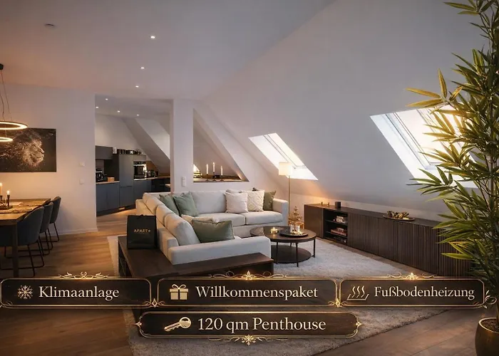 Signature Penthouse - 120 Qm - Private Terrace And Sky View Λειψία